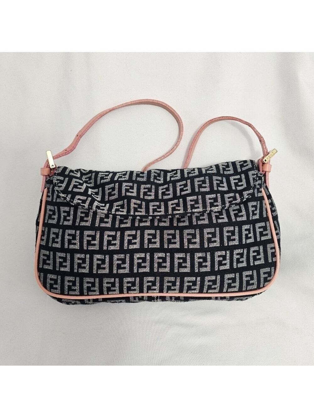 Fendi Zucca Baguette Shoulder Bag Vintage Monogram